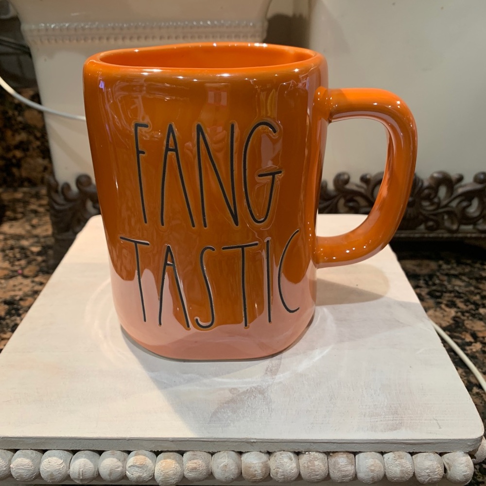 Fangtastic coffee mug cup Rae dunn new Halloween Front street